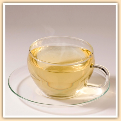 Grüner Sencha Tee Pfirsich Tasse